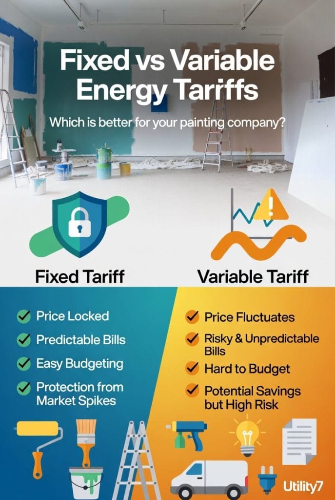 Fixed vs. Variable Energy Tariffs for Painters Companies